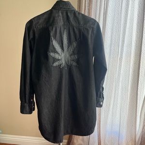 Revolve Étienne Marcel 420 Button Down Shirt tunic in Black size XS